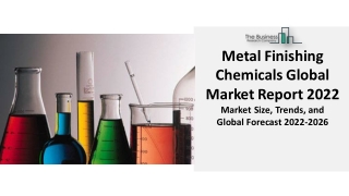 Metal Finishing Chemicals Market 2022 : Size, Growth Opportunities, Trends