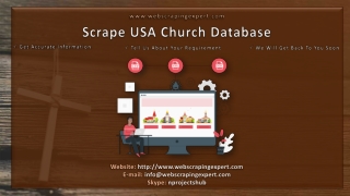 Scrape USA Church Database