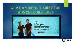 What an ideal t-shirt for women looks like