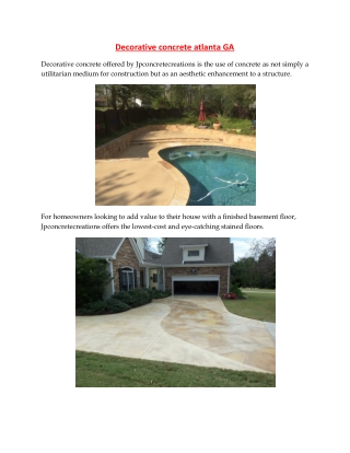 Decorative concrete atlanta GA