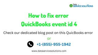 QuickBooks event id 4