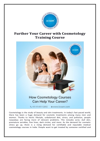 Further Your Career with Cosmetology Training Course