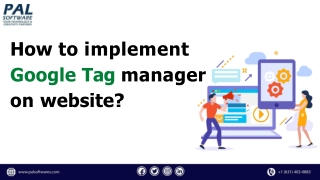 How to implement Google tag manager on website?