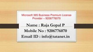 Microsoft 365 Bussiness Licence provider @ 9206776070 _Bangalore