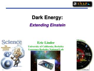 Dark Energy: Extending Einstein