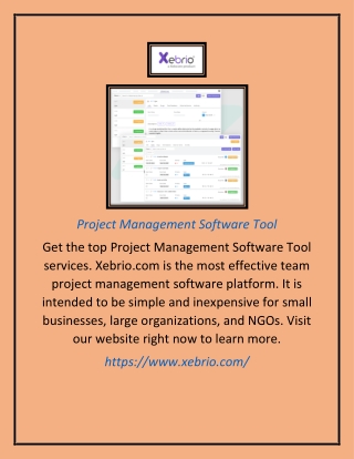Project Management Software Tool