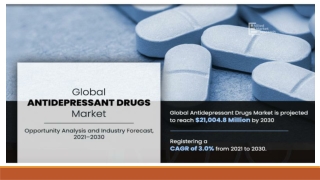 Antidepressant Drugs Market Size, Share, Growth, Trends, Forecast 2022-2030