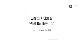 What’s A CRO & What Do They Do?
