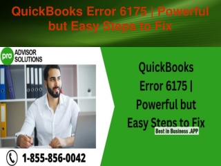 QuickBooks Error 6175 Powerful but Easy Steps to Fix