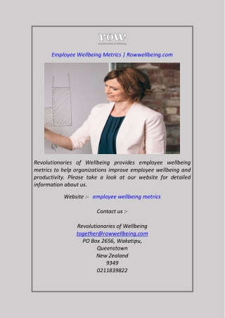Employee Wellbeing Metrics Rowwellbeing.com