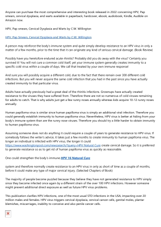 HPV Cure Treatment