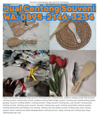 Ô8ᑫ5·ᒿIᏎᏮ·ᣮᒿᣮᏎ (WA) Centong Kayu Souvenir Souvenir Nikah Centong Kayu