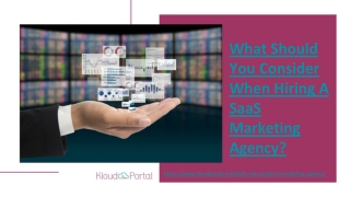 What Should You Consider When Hiring A SaaS Marketing Agency