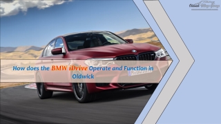 How does the BMW iDrive Operate and Function in Oldwick