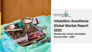 Inhalation Anesthesia Market Analysis, Global Trends, Industry Outlook 2022-2031