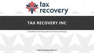 Tax Recovery Inc