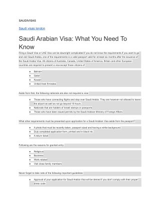 SAUDIVISAS