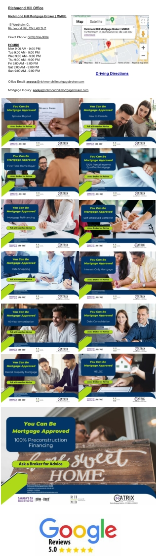 Richmond Hill Mortgage Broker - MMGB