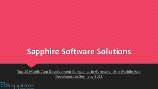 Top 10 Mobile App Development Companies in Germany-Hire Mobile App Developers in Germany 2022