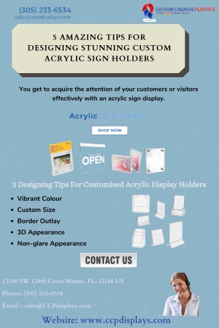 Why Do You Need To Buy The Acrylic Display Holders?