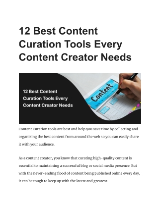 12 Best Content Curation Tools Every Content Creator Needs