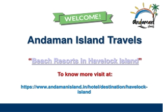 Beach Resorts in Havelock Island