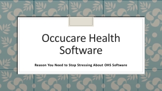 Reason You Need to Stop Stressing About OHS Software