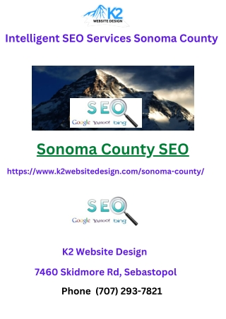 Intelligent SEO Services Sonoma County