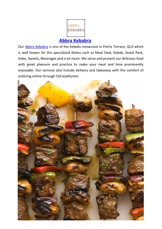 Up to 10% offer - Abbra Kebabra Terrace - Order Now