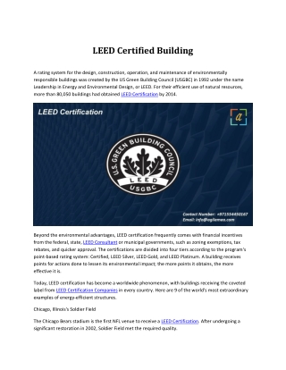 LEED Certified Building