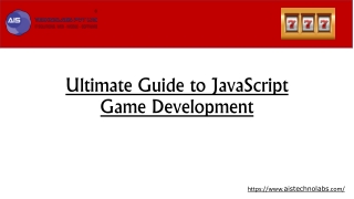 Ultimate Guide to JavaScript Game Development