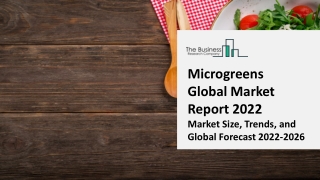 Microgreens Market 2022: Size, Share, Segments, And Forecast 2031