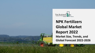 NPK Fertilizers Market 2022-2031: Outlook, Growth, And Demand