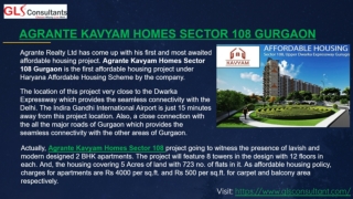 Agrante Kavyam Homes Sector 108 Gurgaon