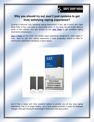 Juul 2 pods