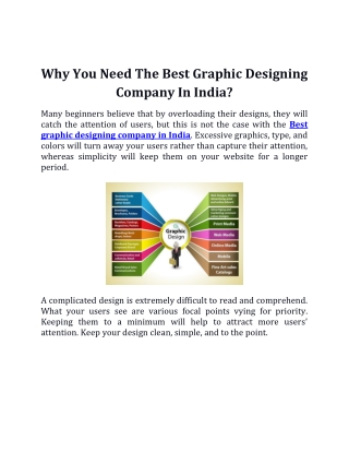 Why You Need The Best Graphic Designing Company In India