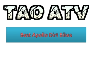 Best Apollo Dirt Bikes