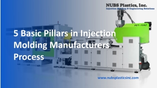 5 Basic Pillars in Injection Molding Manufacturers Process
