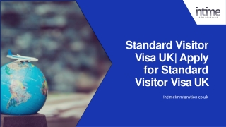 Standard Visitor Visa UK| Apply for Standard Visitor Visa UK