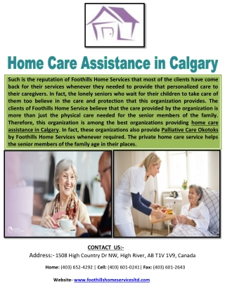 Home care assistance calgary