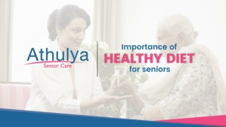 Importance of healthy diet for seniors