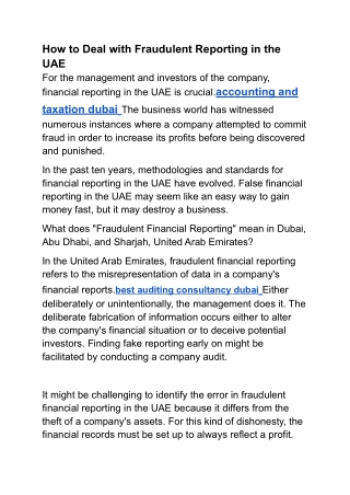 DUBAI TAX
