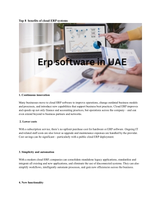Erp software in UAE