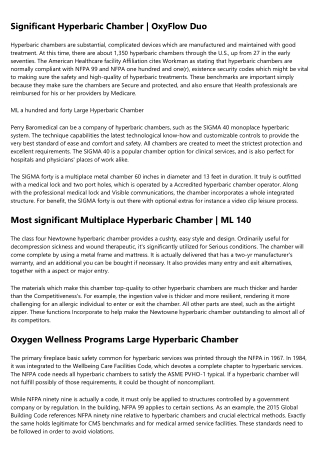 The Top Reasons People Succeed in the 2 person hyperbaric chamber Industry