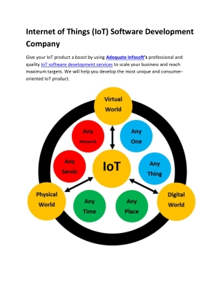 Best Internet of Things (IoT) Software Development Company