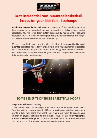 Best Residential outdoor basketball hoops in Mashpee