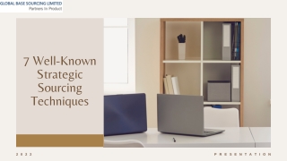 7 Well-Known Strategic Sourcing Techniques