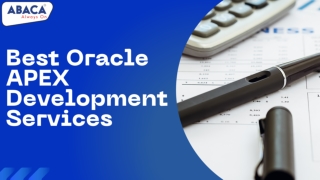 Best Oracle APEX Development Services