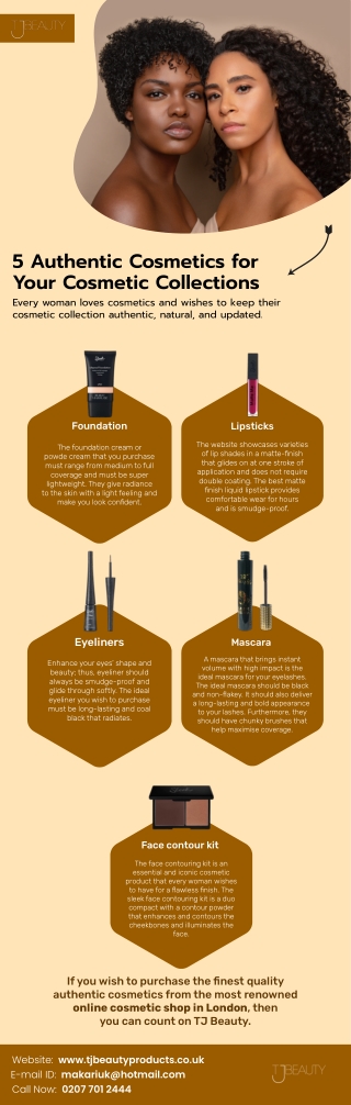 5 Authentic Cosmetics for Your Cosmetic Collections
