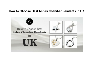 How to Choose Best Ashes Chamber Pendants in UK